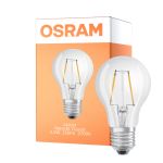 Osram Classic LED E27 Pære Filament Klar 2.2W 250lm - 827 Ekstra Varm Hvid | Dæmpbar - Erstatter 25W