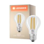 Ledvance Classic LED E27 Pære filament klar 4.2W 470lm - 927 ekstra varm hvid | bedste farvegengivelse - dæmpbar - erstatter 40W