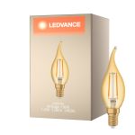 Ledvance Vintage 1906 LED E14 Kerte guld 1.5W 120lm - 824 ekstra varm hvid | erstatter 15W