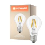 Ledvance Classic LED E27 Pære Filament Klar 3.4W 470lm - 827 Ekstra Varm Hvid | Dæmpbar - Erstatter 40W