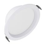 Ledvance LED Downlight Comfort Opal Aluminium Hvid 18W 2160lm 180D - 930-940 CCT | 160mm - Udsnit 150mm - IP44 - Bedste Farvegengivelse - Zigbee Dæmpbar 