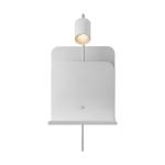 Nordlux Vægbelysning Roomi Metal Hvid | IP20 - Egnet til 1x GU10 - med USB