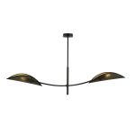 Emibig Loftlampe Lotus Stål Sort | Egnet til 2x E14 - Max 10W