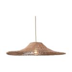 Good&Mojo Pendel Lampe Cancun Rattan Natural L | Egnet til 1x E27 