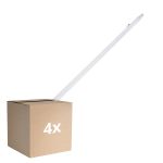 Fordelspakke 4x Ledvance LED Vandtæt Lysrender Fugttæt Eco Slim 36W 4320lm - 840 Kold Hvid | 120cm