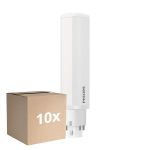 Fordelspakke 10x Philips CorePro PL-C LED 5.5W 600lm - 830 Varm Hvid | 4-Pinde - Erstatter 13W