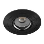 Noxion Forsænket Spot Logic MR16 Vipbar Skinnende Sort | 92mm - Udsnit 80mm - IP20 - Inkl. GU10 Sokkel