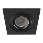 Noxion Forsænket Spot Boxi MR16 Vipbar Tekstur & Skinnende Sort |Udsnit 80mm - IP20 - Inkl. GU10 Sokkel