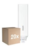 Fordelspakke 20x Philips CorePro PL-T LED Pære HF 18.5W - 840 Kold Hvid | 4-Pinde - Erstatter 42W