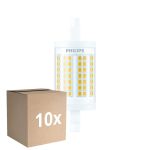 Fordelspakke 10x Philips LED Linear R7s CorePro 78mm 11.5W 1521lm - 830 Varm Hvid |Erstatter 100W