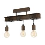 Eglo Loftlampe Townshend 4 Stål Brun | IP20 - Egnet til 3x E27 