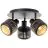 Brilliant Tyas Loftlampe  Aluminium Metal Sort Guld | 370mm -  Egnet til 3x E14