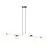 Emibig Pendel Lampe Gravity Stål Sort | Egnet til 8x E14 - Max 10W