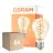 Fordelspakke 6x Osram Vintage 1906 LED Classic Slim E27 Pære Filament Guld 8W 806lm - 922 Ekstra Varm Hvid | Bedste Farvegengivelse - Dæmpbar - Erstatter 60W