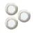 Fordelspakke 3x Eglo Forsænket Spot Fueva 6 Plast  Satin Nikkel 11.1W 1350lm - 827-840-865 CCT