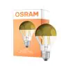 Osram Classic LED E27 Pære Filament Mirror Guld 4W 400lm - 827 Ekstra Varm Hvid | Erstatter 35W