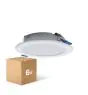 Fordelspakke 6x Fordelspakke 6x LED Downlight Pan 6W 480lm 840 Kold Hvid | 93mm - Udsnit 75mm