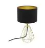 Eglo Bordlampe Carlton 2 Stål Guld Sort | IP20 - Egnet til 1x E14 