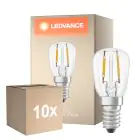 Fordelspakke 10x Ledvance Speciel LED E14 T26 Filament Klar 1.3W 110lm - 827 Ekstra Varm Hvid | Erstatter 12W