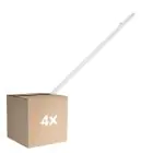 Fordelspakke 4x Ledvance LED Vandtæt Lysrender Fugttæt Eco Slim 36W 4320lm - 840 Kold Hvid | 120cm