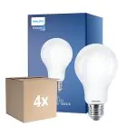 Fordelspakke 4x Philips Classic LED Pære E27 Pære matt 13W 2000lm - 840 kold hvid | erstatter 120W