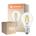 Fordelspakke 10x Ledvance Classic LED E27 Pære Filament Klar 3.4W 470lm - 827 Ekstra Varm Hvid | Erstatter 40W