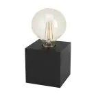 Eglo Bordlampe Prestwick 2 Træ Sort | IP20 - Egnet til 1x E27 