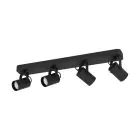 Eglo Loftlampe Sorego Stål Sort 4x2.8W 4x250lm - 830 Varm Hvid | IP20 - Inkl. 4x GU10